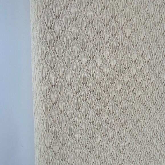 ZARA • Boho Cream Knit Maxi Skirt - Size Medium/Large - Picture 5 of 6